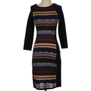 🎉HP🎉Laundry By Shelli Segal Long Sleeve Lined Bodycon Boho Sweater Dress S
